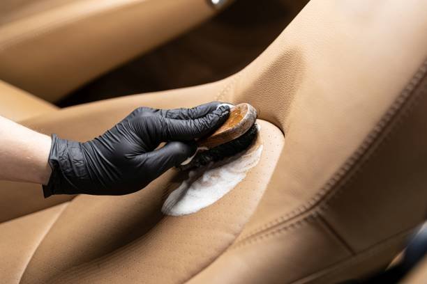 Leather care treatment — conditioning and protecting car leather seats